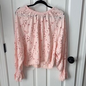 Free People Pink Lace Women's Top